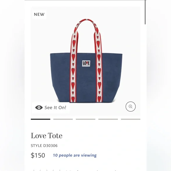 Brighton Love Tote with Hearts - Picture 4 of 4